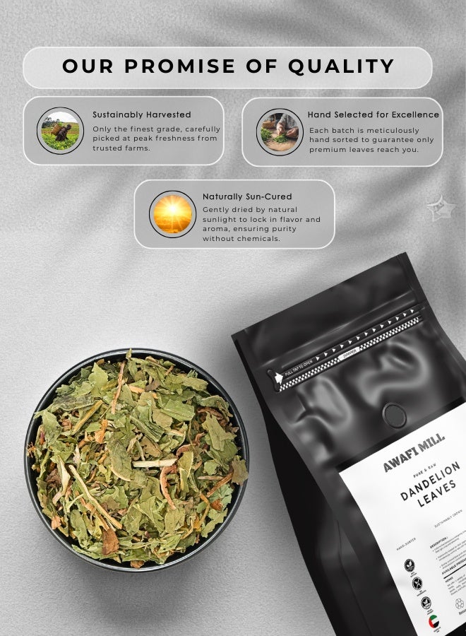 AWAFI MILL Dandelion Leaves 100g | Dried Dandelion Greens | Bold Herbal Brew | Loose Leaf - Image 4